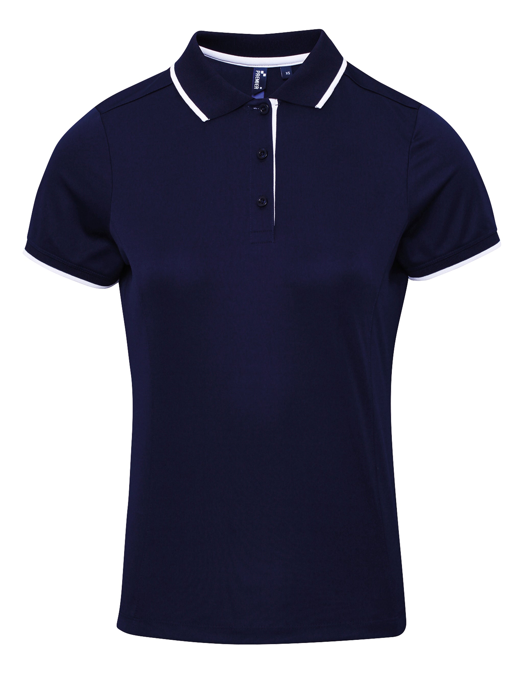 Ladies Contrast Polo - P619