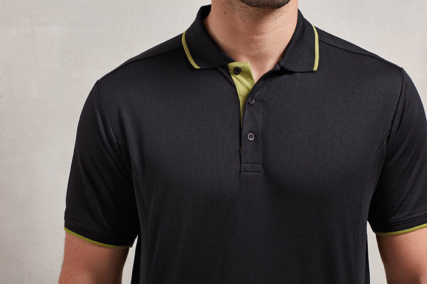 Men's Contrast Polo - P618