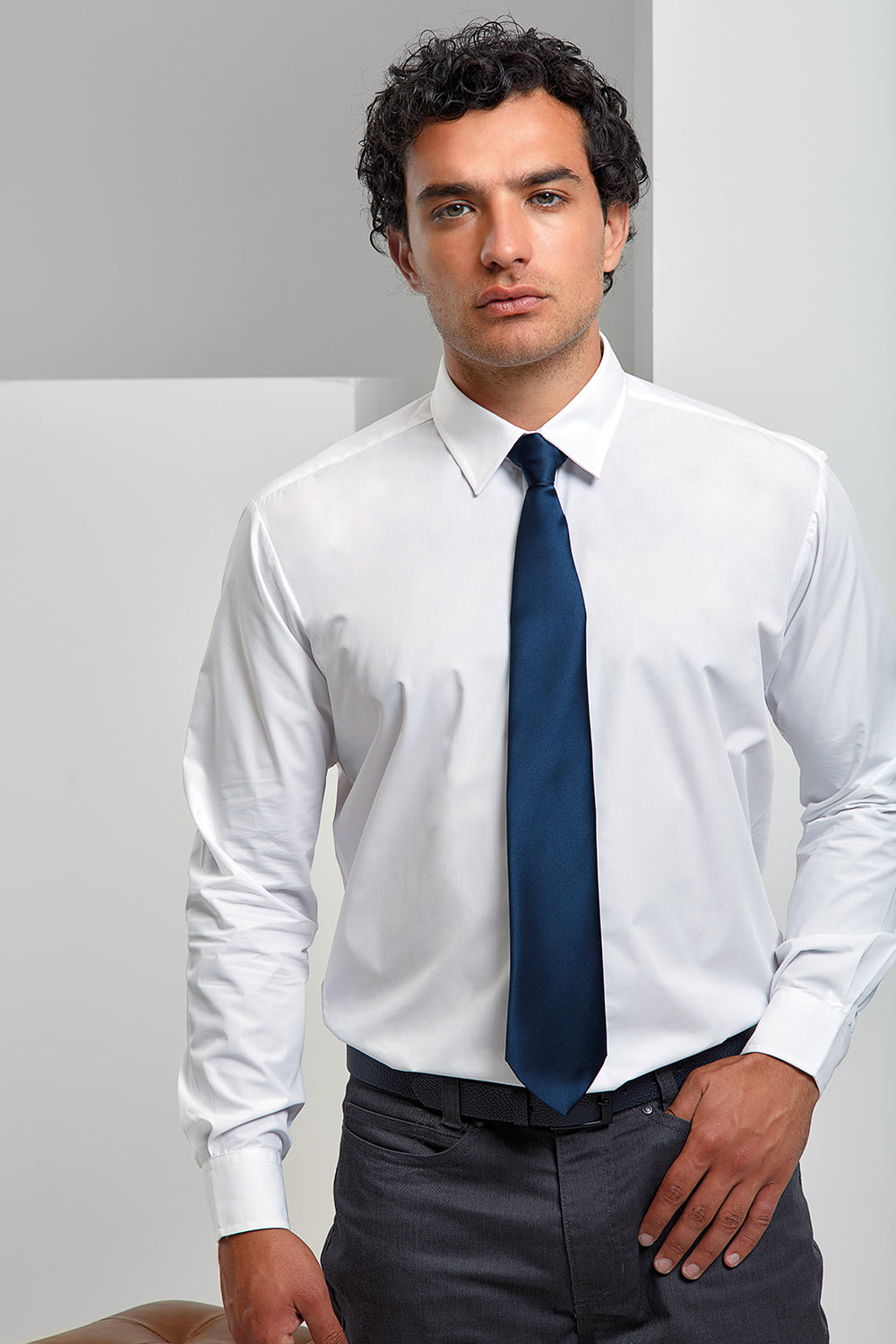 Colours Satin Clip Tie - P755