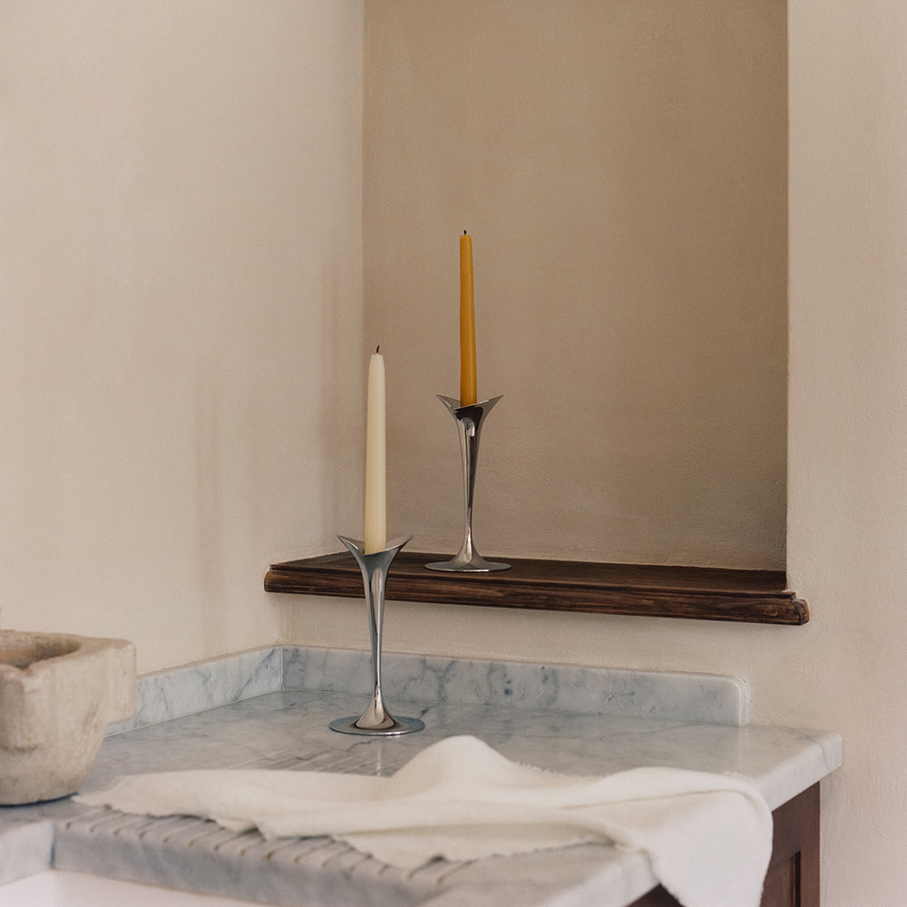 Bloom Candleholders, Small, 2 stk. Stål - FIGJ10021115
