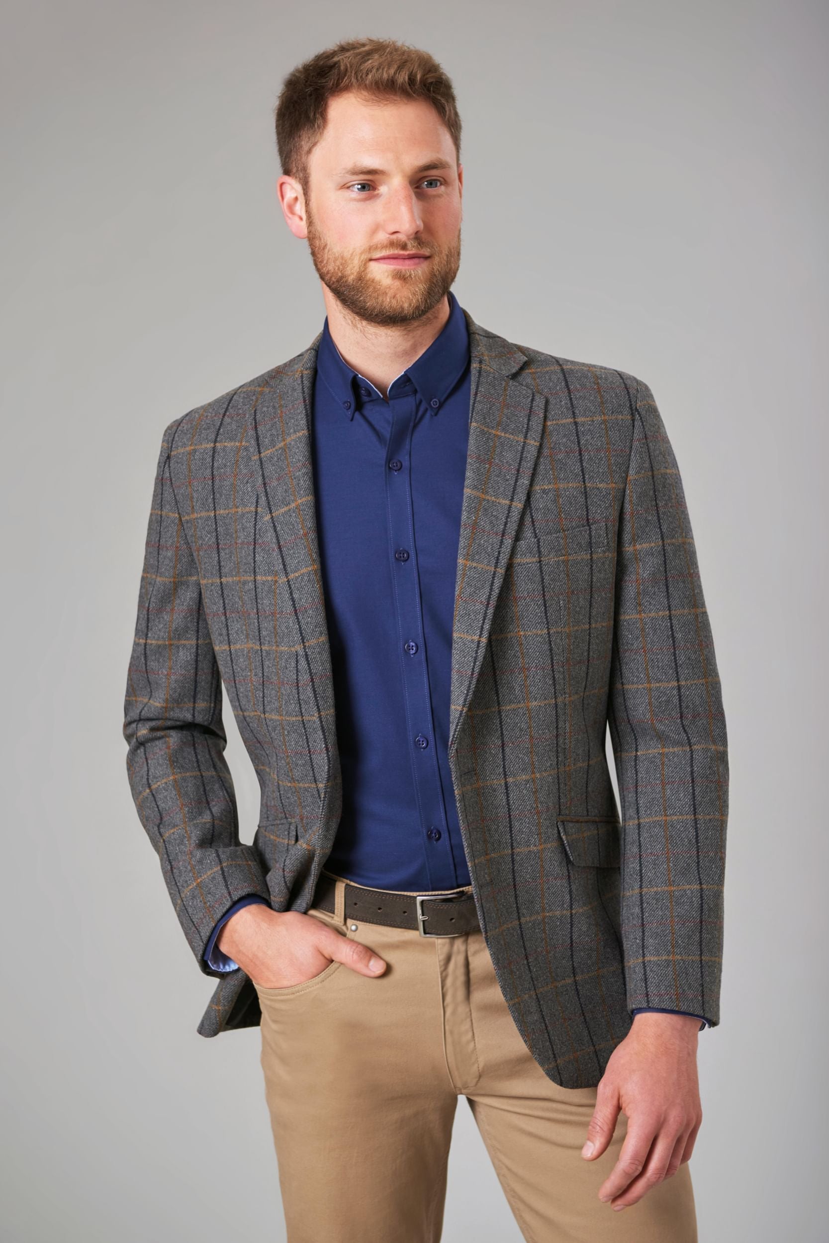 Quebec Slim Tweed Jakke (H) - TV3836